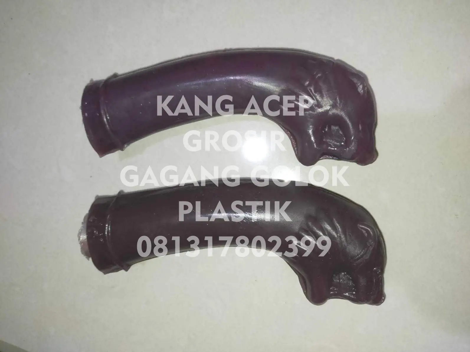 Jual Grosir Gagang Golok Plastik di Karawang Model Kepala Singa Coklat